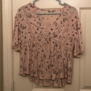Pink Flory Blouse